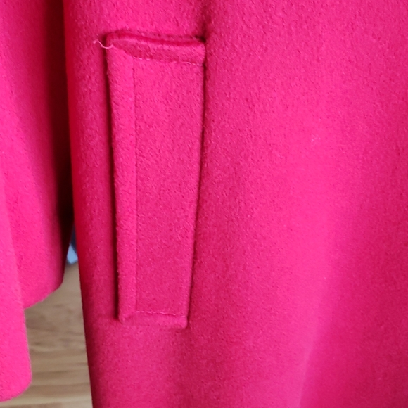 Forecaster of Boston Red Long Wool Coat Sz 5/6 - Picture 3 of 6